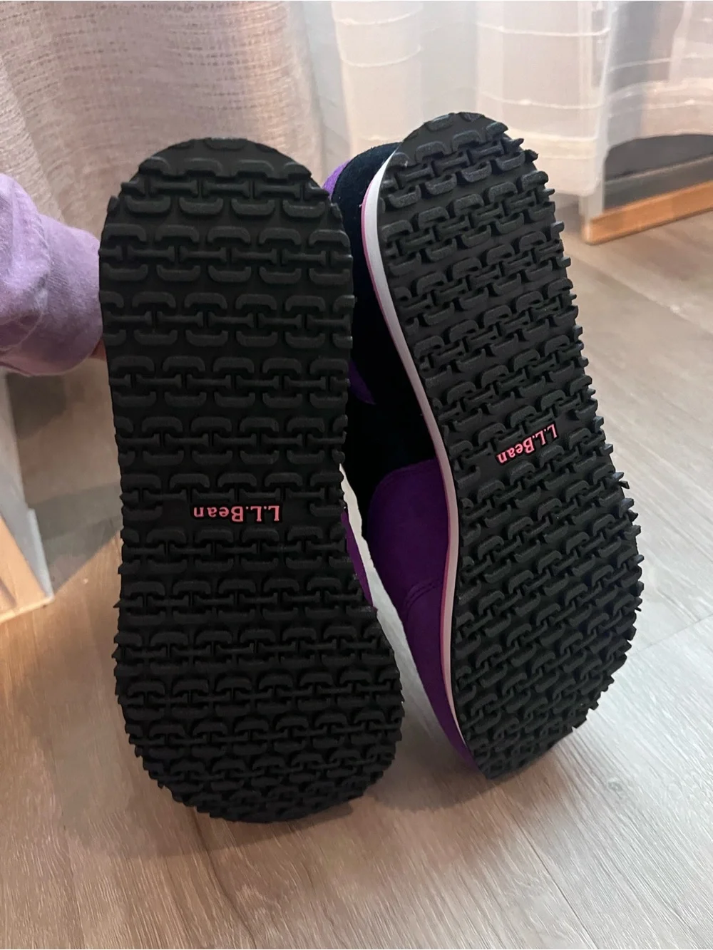 L.L. Bean Kids Purple, Black & Teal High-Top Sneakers never used.